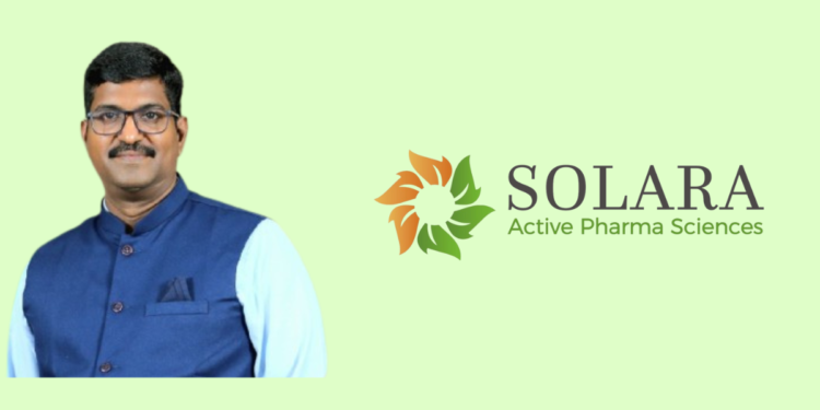 Arun Kumar Baskaran Appointed as Chief Financial Officer at Solara Active Pharma Sciences
