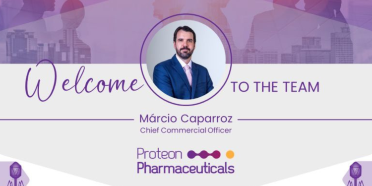 Proteon Pharmaceuticals Welcomes Márcio Caparroz as Chief Commercial Officer