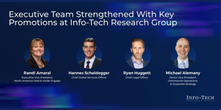 Info-Tech Research Group Announces Four New Executive Appointments