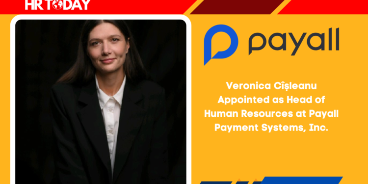 Veronica Cîșleanu Appointed as Head of Human Resources at Payall Payment Systems, Inc.