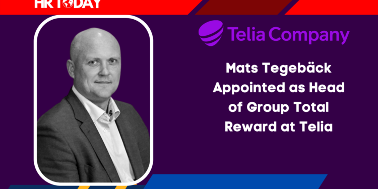 Mats Tegebäck Appointed as Head of Group Total Reward at Telia