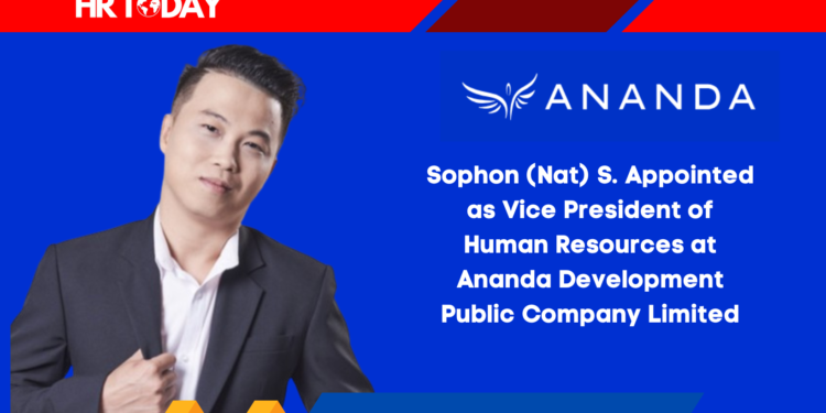 Sophon (Nat) S. Appointed as Vice President of Human Resources at Ananda Development Public Company Limited