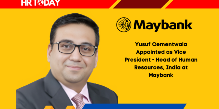 Yusuf Cementwala Appointed as Vice President - Head of Human Resources, India at Maybank
