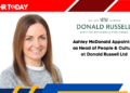 Ashley McDonald Appointed as Head of People & Culture at Donald Russell Ltd