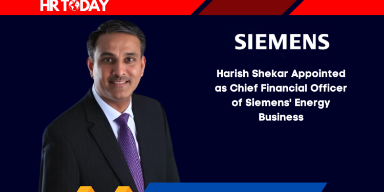 Harish Shekar Appointed as Chief Financial Officer of Siemens' Energy Business