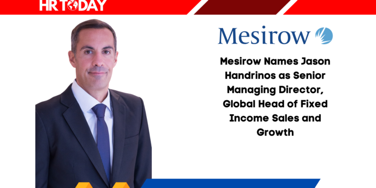 Mesirow Names Jason Handrinos as Senior Managing Director, Global Head of Fixed Income Sales and Growth