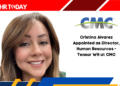 Cristina Alvarez Appointed as Director, Human Resources - Tensar WH at CMC