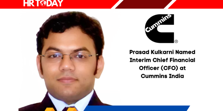 Prasad Kulkarni Named Interim Chief Financial Officer (CFO) at Cummins India