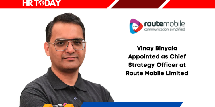Vinay Binyala Appointed as Chief Strategy Officer at Route Mobile Limited