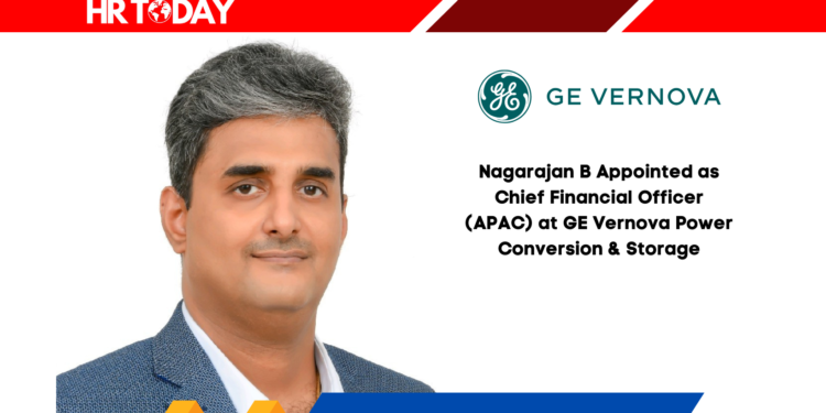 Nagarajan B Appointed as Chief Financial Officer (APAC) at GE Vernova Power Conversion & Storage