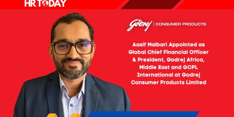 Aasif Malbari Appointed as Global Chief Financial Officer & President, Godrej Africa, Middle East and GCPL International at Godrej Consumer Products Limited