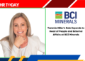 Tammie Miller's Role Expands to Head of People and External Affairs at BCI Minerals