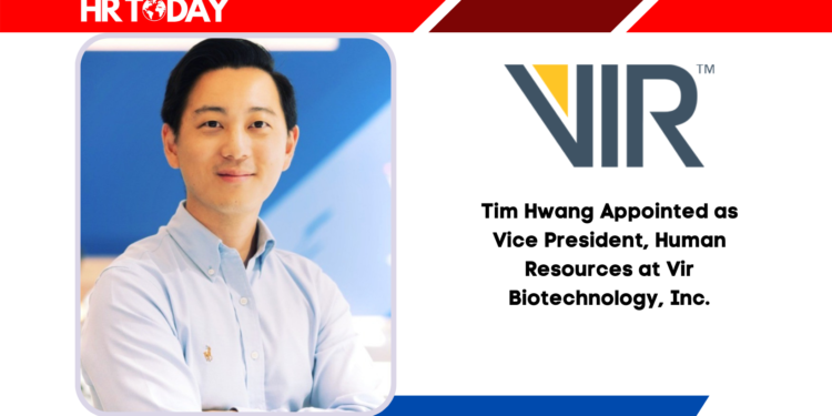 Tim Hwang Appointed as Vice President, Human Resources at Vir Biotechnology, Inc.