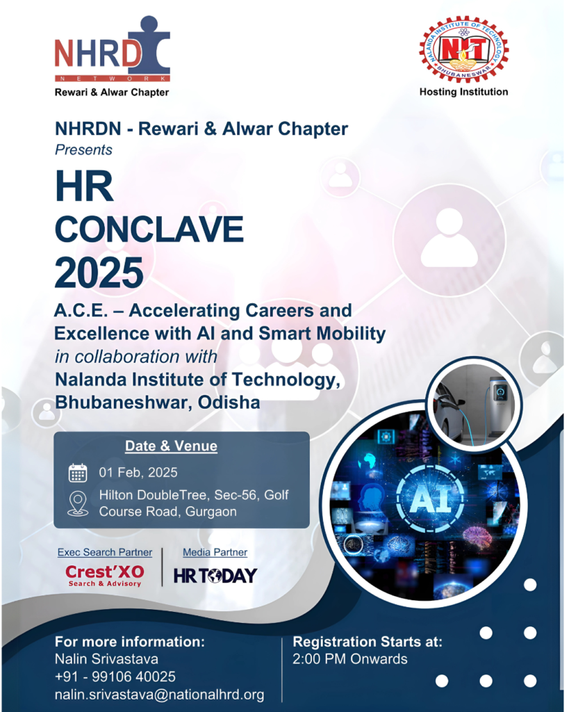 NHRDN Rewari & Alwar Chapter Hosts Premier HR Conclave: A.C.E. – Accelerating Careers and Excellence with AI and Smart Mobility