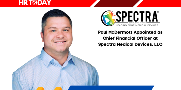 Paul McDermott Appointed as Chief Financial Officer at Spectra Medical Devices, LLC