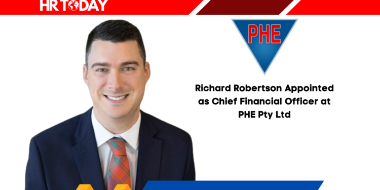 Richard Robertson Appointed as Chief Financial Officer at PHE Pty Ltd