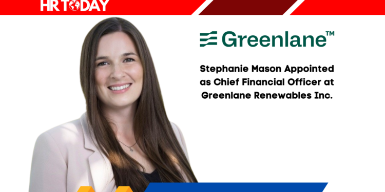 Stephanie Mason Appointed as Chief Financial Officer at Greenlane Renewables Inc.