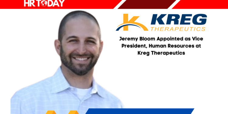 Jeremy Bloom Appointed as Vice President, Human Resources at Kreg Therapeutics