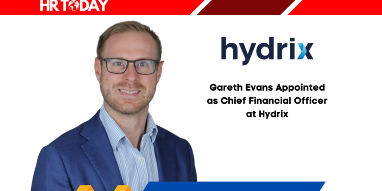 Gareth Evans Appointed as Chief Financial Officer at Hydrix