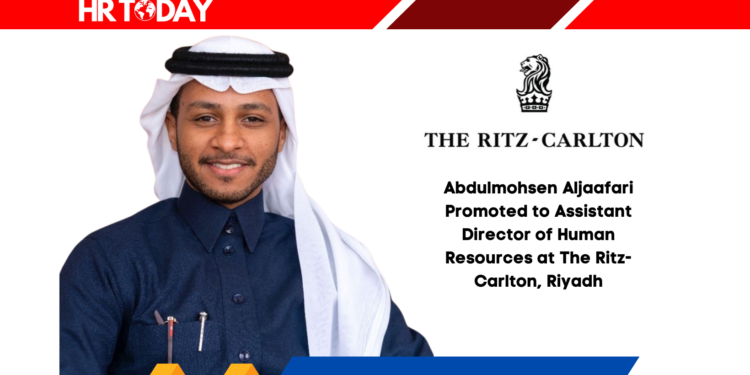 Abdulmohsen Aljaafari Promoted to Assistant Director of Human Resources at The Ritz-Carlton, Riyadh