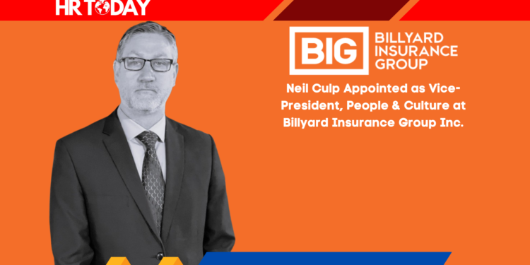 Neil Culp Appointed as Vice-President, People & Culture at Billyard Insurance Group Inc.