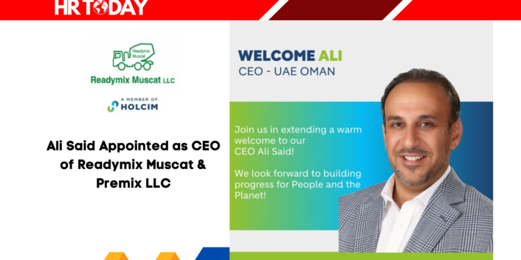 Ali Said Appointed as CEO of Readymix Muscat & Premix LLC