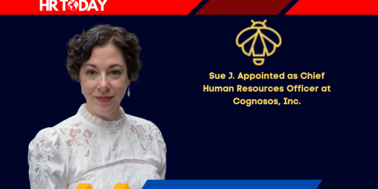 Sue J. Appointed as Chief Human Resources Officer at Cognosos, Inc.