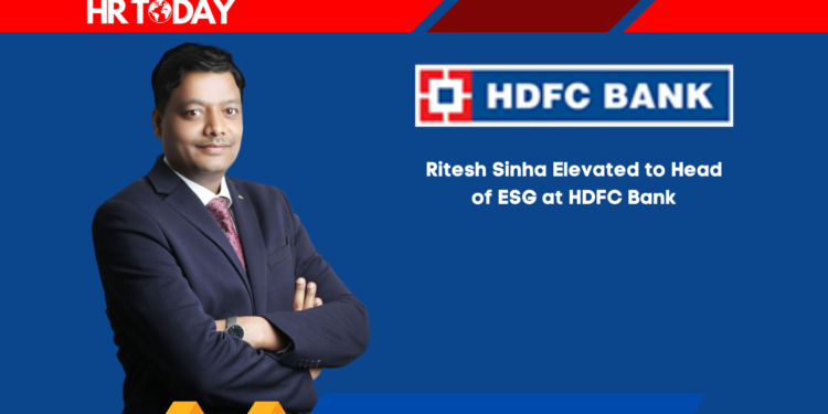 Ritesh Sinha Elevated to Head of ESG at HDFC Bank