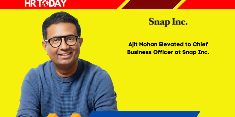 Ajit Mohan Elevated to Chief Business Officer at Snap Inc.
