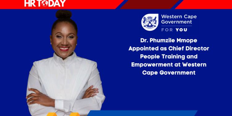 Dr. Phumzile Mmope Appointed as Chief Director People Training and Empowerment at Western Cape Government