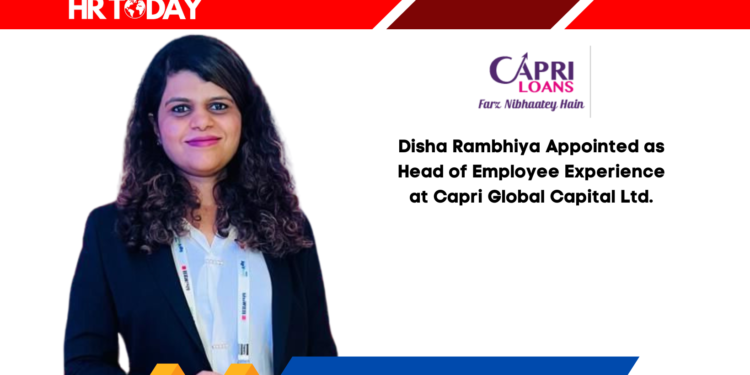 Disha Rambhiya Appointed as Head of Employee Experience at Capri Global Capital Ltd.