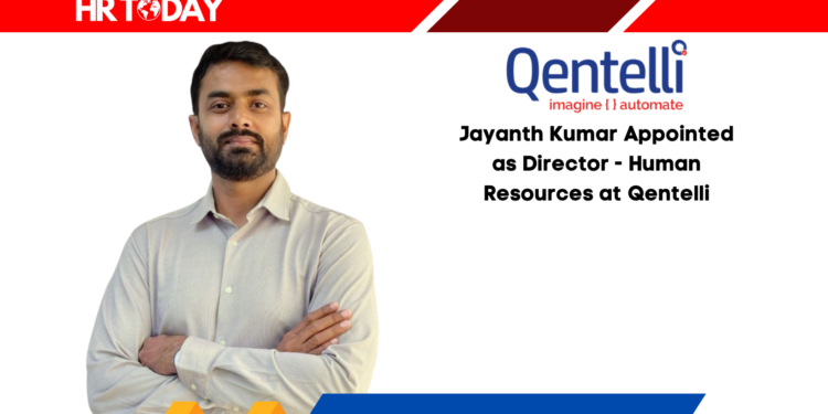 Jayanth Kumar Appointed as Director - Human Resources at Qentelli