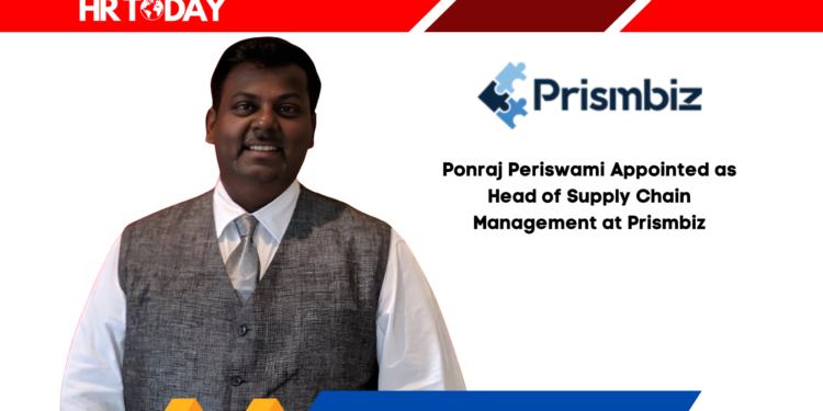 Ponraj Periswami Appointed as Head of Supply Chain Management at Prismbiz
