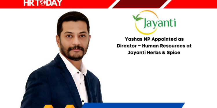 Yashas MP Appointed as Director – Human Resources at Jayanti Herbs & Spice