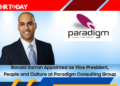 Ronald Sarran Appointed as Vice President, People and Culture at Paradigm Consulting Group