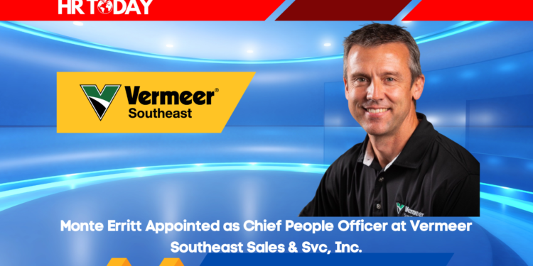 Monte Erritt Appointed as Chief People Officer at Vermeer Southeast Sales & Svc, Inc.