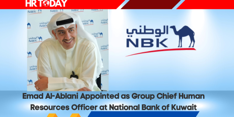 Emad Al-Ablani Appointed as Group Chief Human Resources Officer at National Bank of Kuwait