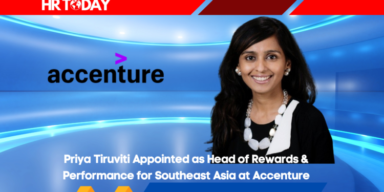 Priya Tiruviti Appointed as Head of Rewards & Performance for Southeast Asia at Accenture