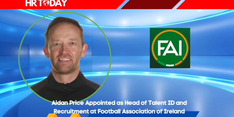 Aidan Price Appointed as Head of Talent ID and Recruitment at Football Association of Ireland