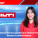Phannarai Sae-loo Appointed as Head of Human Resources at Hilti Thailand