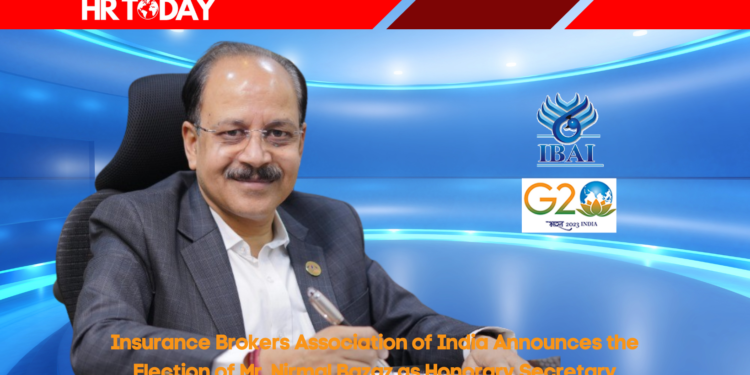 Insurance Brokers Association of India Announces the Election of Mr. Nirmal Bazaz as Honorary Secretary