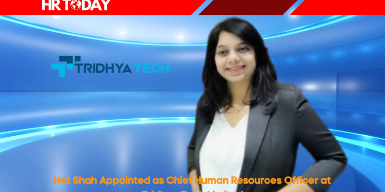Het Shah Appointed as Chief Human Resources Officer at Tridhya Tech Limited