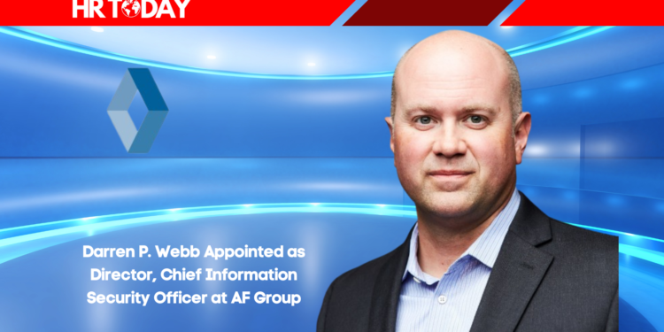 Darren P. Webb Appointed as Director, Chief Information Security Officer at AF Group