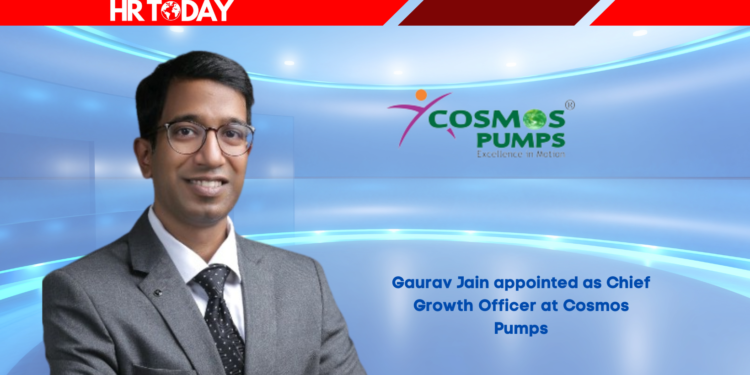 Gaurav Jain appointed as Chief Growth Officer at Cosmos Pumps