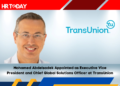 Mohamed Abdelsadek Appointed as Executive Vice President and Chief Global Solutions Officer at TransUnion