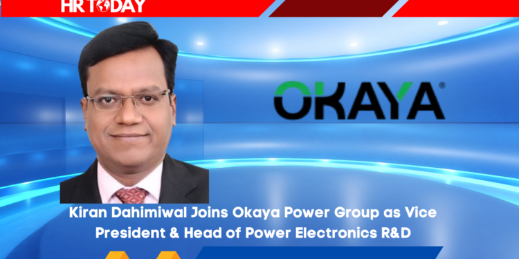 Kiran Dahimiwal Joins Okaya Power Group as Vice President & Head of Power Electronics R&D
