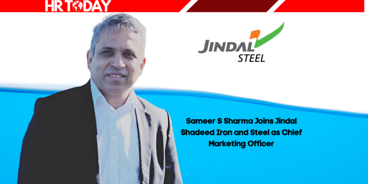 Sameer S Sharma Joins Jindal Shadeed Iron and Steel as Chief Marketing Officer