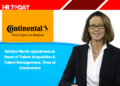 Bettina Mertin Appointed as Head of Talent Acquisition & Talent Management, Tires at Continental