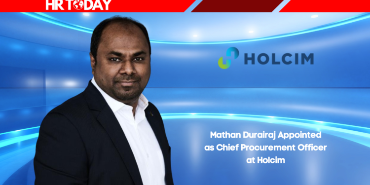 Mathan Durairaj Appointed as Chief Procurement Officer at Holcim
