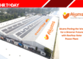 Akums Paving the Way for a Greener Future with Rooftop Solar Power Plant